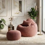 Woven Fabrics Xxl Pear Shape 3pcs Combo Bean Bag - Oxblood