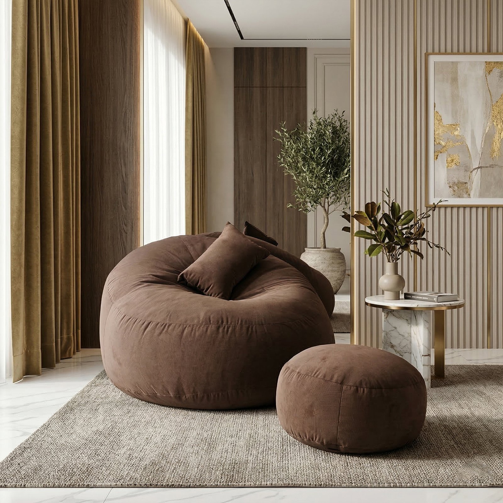 6 MonoLux Bean Bag Combo Brown - Image 1