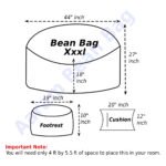 MonoLux Bean Bag Combo Navy Blue - Image 2