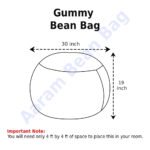 Gummy Bean Bag XXL Berry Wine - Image 2